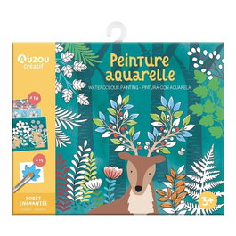 AUZOU EDITIONS, Pintura en acuarela: Bosque encantado - VV.AA.
