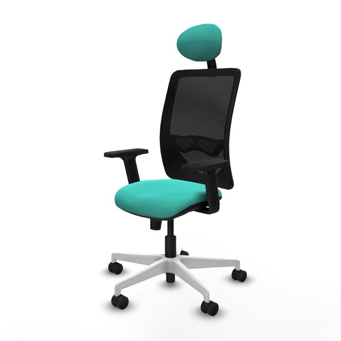 PIQUERAS Y CRESPO Silla de oficina Zulema con Mecanismo Sincro, Turquesa y Negro PIQUERAS Y CRESPO Silla de oficina Zulema con Mecanismo Sincro, Turquesa y Negro