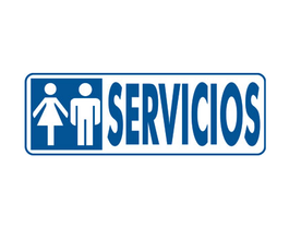 Archivo 2000 Señal "Servicios" 6177-00 GS PVC 175x65 mm Adhesiva