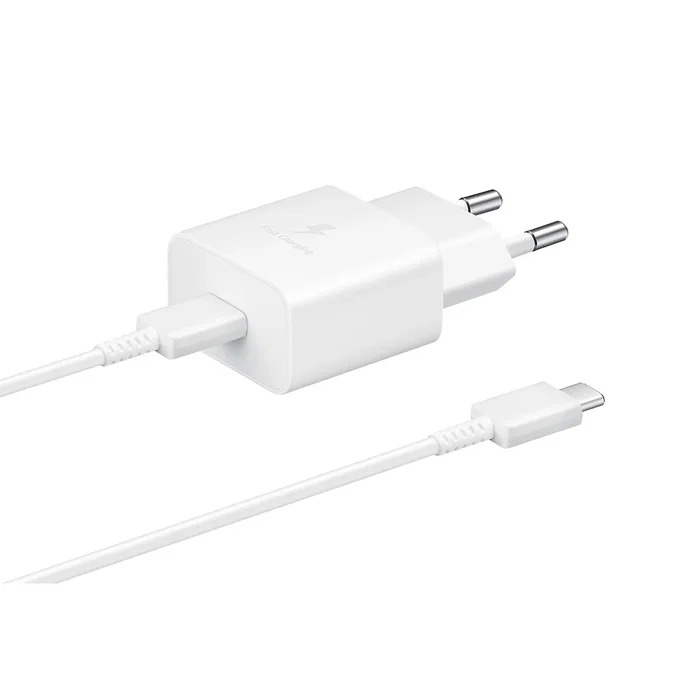 Samsung EP-T1510XWE Cargador de Pared 15W Carga Rápida PD Tipo-C con Cable USB Tipo-C 1m Blanco