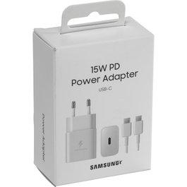 Samsung EP-T1510XWEGEU Cargador de 15W con Cable USB-C Blanco
