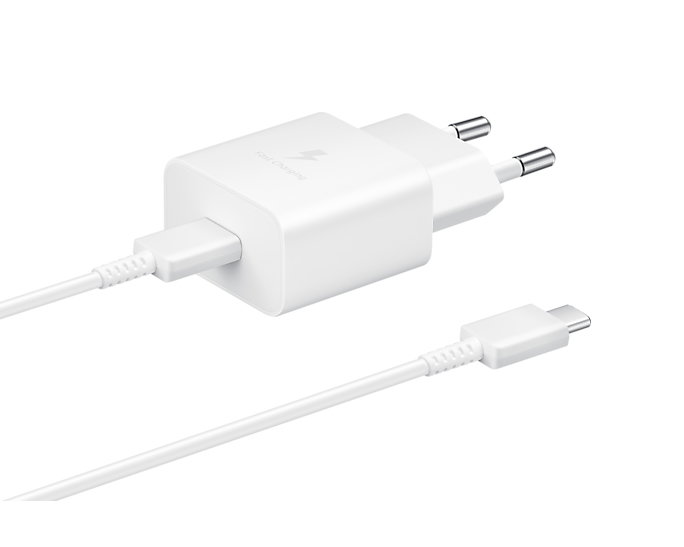 Samsung EP-T1510XWEGEU Cargador de 15W con Cable USB-C Blanco