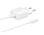 Samsung EP-T1510XWEGEU Cargador de 15W con Cable USB-C Blanco