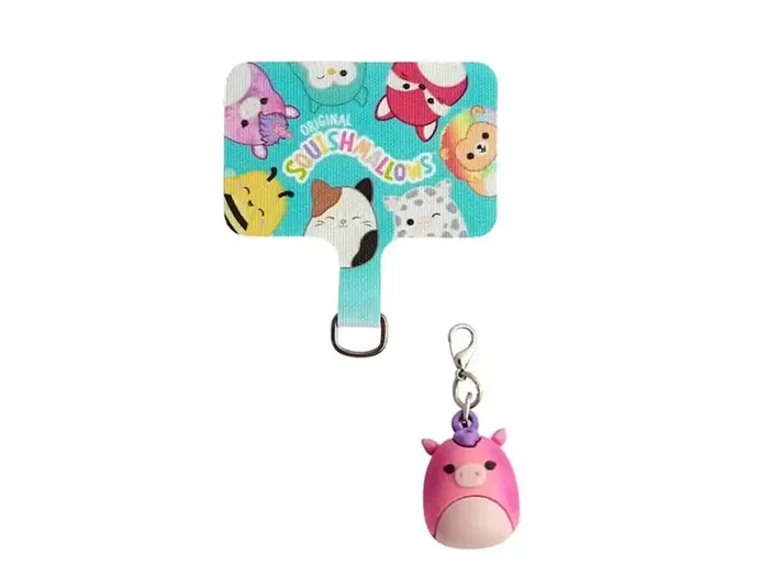 Wondee Charm Squishmallows Lola the Unicorn, Colgante Universal para Personalizar Funda Móvil, Bolso o Mochila - Accesorio Oficial Wondee Charm Squishmallows Lola the Unicorn, Colgante Universal para Personalizar Funda Móvil, Bolso o Mochila - Accesorio Oficial