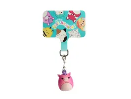 Wondee Charm Squishmallows Lola the Unicorn, Colgante Universal para Personalizar Funda Móvil, Bolso o Mochila - Accesorio Oficial