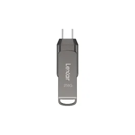 Lexar JumpDrive LJDD400128G-BNQNG - Memoria USB 3.2 Gen 1 de 128 GB - Doble Conector USB-C y USB-A - Velocidad 130 MB/s - Color Gris
