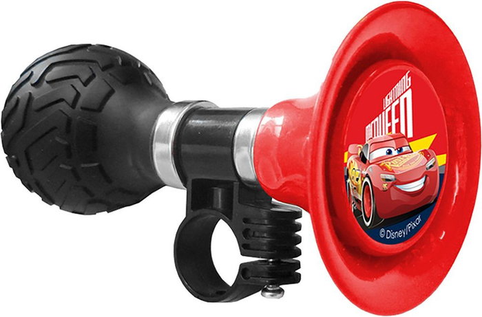 Disney Cars Bocina CZ12027 para Bicicleta con Gráficos de Coches Coloridos