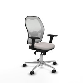 PIQUERAS Y CRESPO Silla de oficina Jorquera Blanca con Mecanismo Sincro