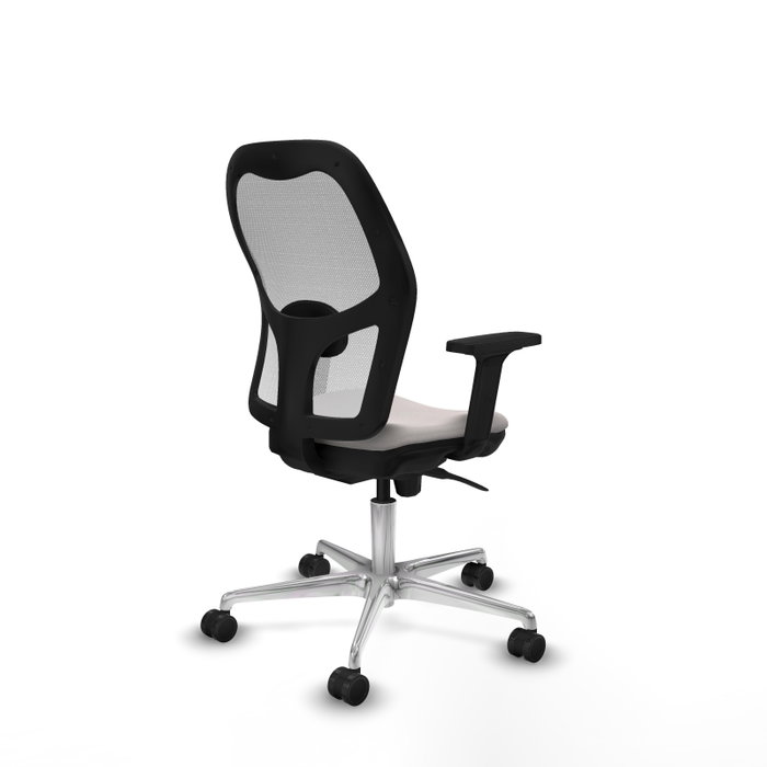 PIQUERAS Y CRESPO Silla de oficina Jorquera Blanca con Mecanismo Sincro