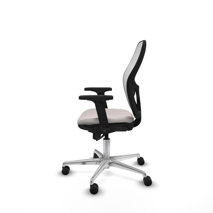 PIQUERAS Y CRESPO Silla de oficina Jorquera Blanca con Mecanismo Sincro