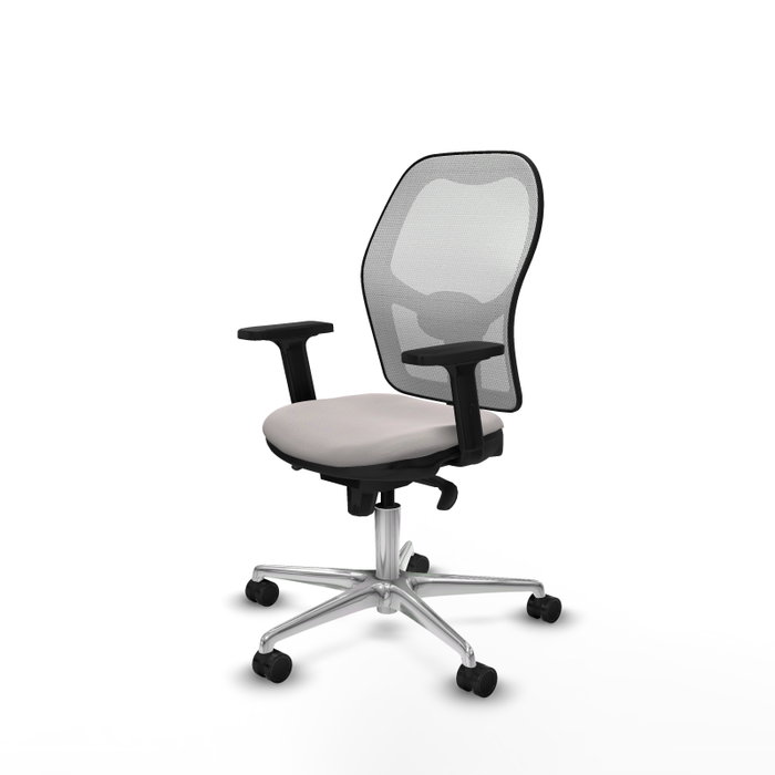 PIQUERAS Y CRESPO Silla de oficina Jorquera Blanca con Mecanismo Sincro