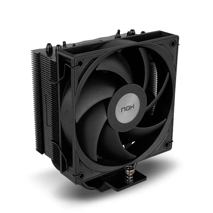 NOX Hummer R-400 Disipador de aire para CPU 12 cm 2200 RPM 73.32 CFM 4 Heat Pipes Soportes LGA 1200, 1700, AM4, AM5