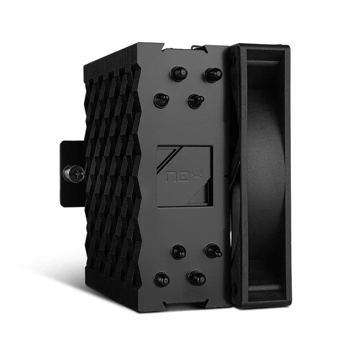 NOX Hummer R-400 Disipador de aire para CPU 12 cm 2200 RPM 73.32 CFM 4 Heat Pipes Soportes LGA 1200, 1700, AM4, AM5