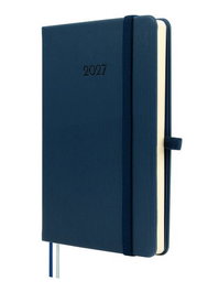 Finocam Agenda Anual 2027 Minimal Textura Tapa Dura Azul