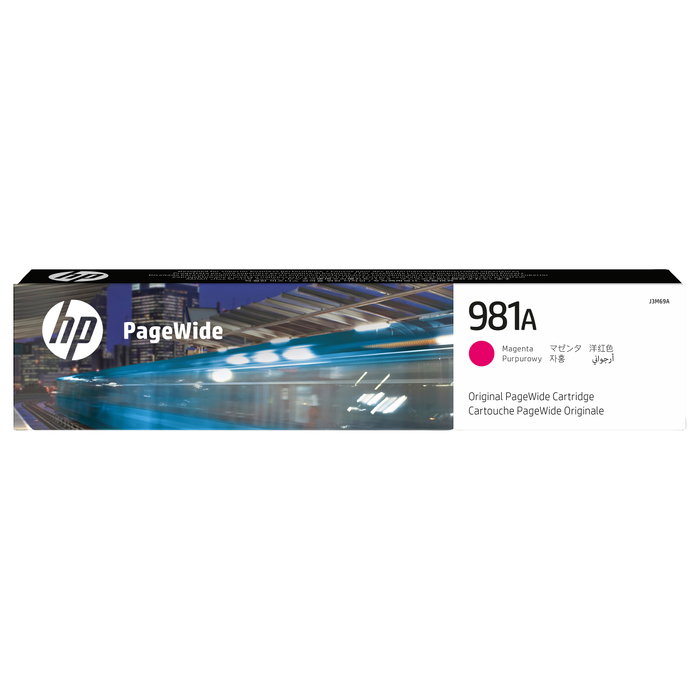 HP 981A Cartucho de Tinta Magenta Original PageWide J3M69A HP 981A Cartucho de Tinta Magenta Original PageWide J3M69A