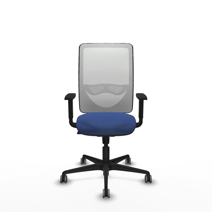 PIQUERAS Y CRESPO Silla de oficina Zulema con mecanismo Sincro, Azul marino y Blanco PIQUERAS Y CRESPO Silla de oficina Zulema con mecanismo Sincro, Azul marino y Blanco