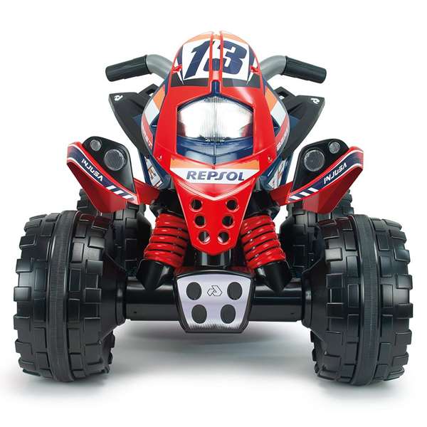 Injusa Quad The Best Repsol Competition Eléctrico Infantil 12V para +2 Años - Color Azul, 81x58x60 cm con Batería y Cargador