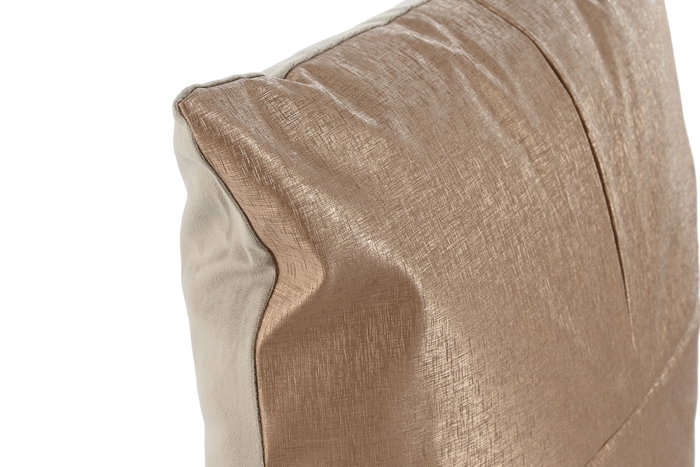 DKD Home Decor Cojín Metalizado Dorado Algodón y Poliéster