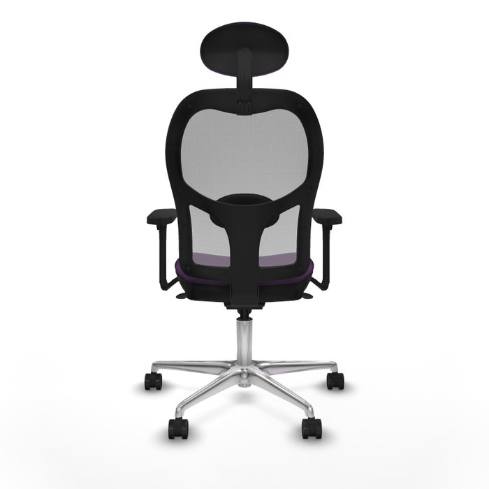 PIQUERAS Y CRESPO Silla de oficina Jorquera con mecanismo Sincro, Tela Morado y Malla Gris PIQUERAS Y CRESPO Silla de oficina Jorquera con mecanismo Sincro, Tela Morado y Malla Gris