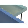 DKD Home Decor Juego de 2 Mesitas Auxiliares de Metal Arcos Azul y Turquesa