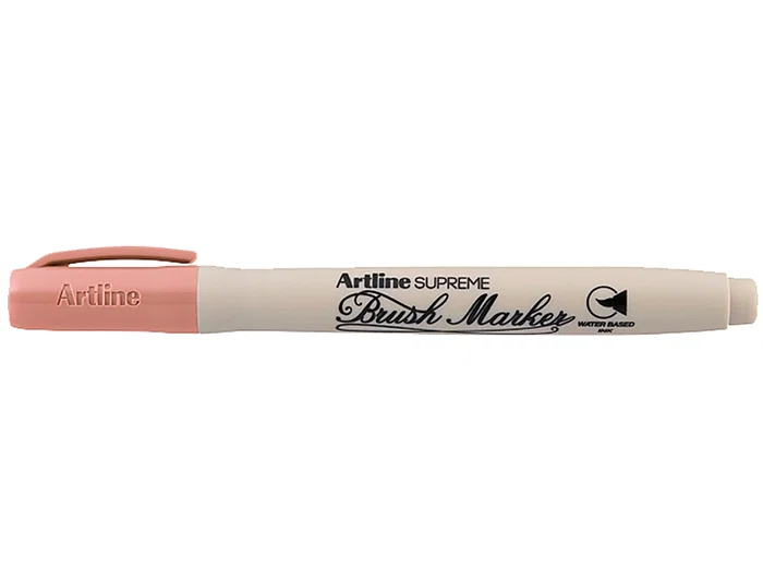 Artline Rotulador Supreme Brush Punta Pincel Trazo Variable Base Agua Color Melocoton