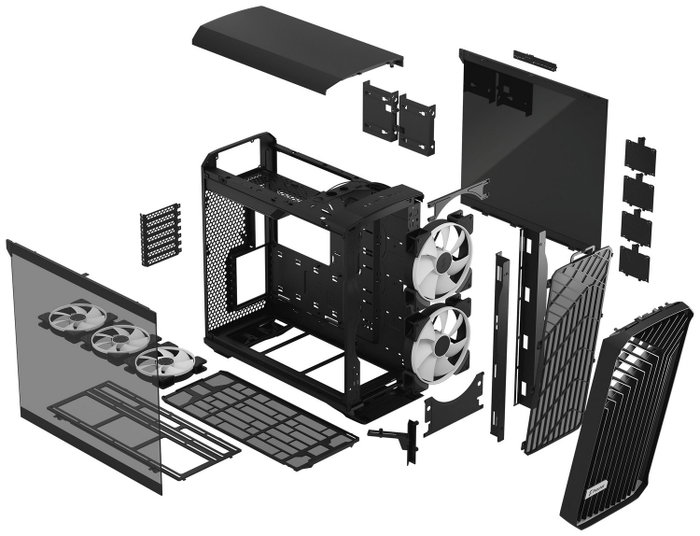 Fractal Design Torrent Negro RGB con Vidrio Templado Fractal Design Torrent Negro RGB con Vidrio Templado