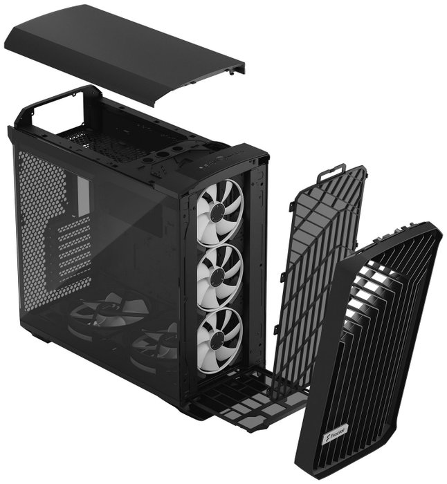 Fractal Design Torrent Negro RGB con Vidrio Templado Fractal Design Torrent Negro RGB con Vidrio Templado
