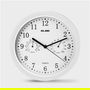 Elbe RP-2005-B Reloj de Pared con Temperatura y Humedad 25cm Blanco