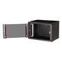 ROLINE Bastidor de pared para rack 19" 7U, 600 x 450 mm (An x Pr), Puerta de vidrio, Bloqueo de teclado, IP20, Negro