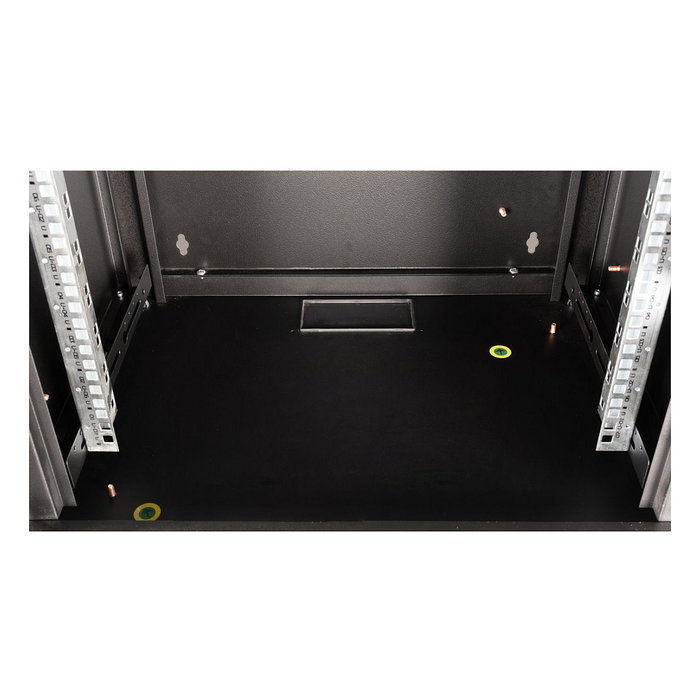 ROLINE Bastidor de pared para rack 19" 7U, 600 x 450 mm (An x Pr), Puerta de vidrio, Bloqueo de teclado, IP20, Negro