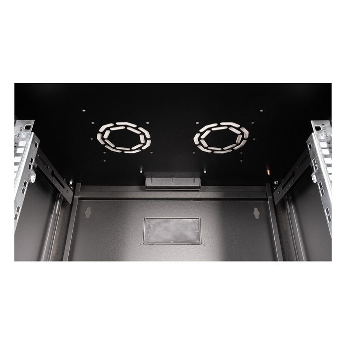 ROLINE Bastidor de pared para rack 19" 7U, 600 x 450 mm (An x Pr), Puerta de vidrio, Bloqueo de teclado, IP20, Negro