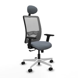 PIQUERAS Y CRESPO Silla de oficina Zulema con mecanismo Sincro, Gris
