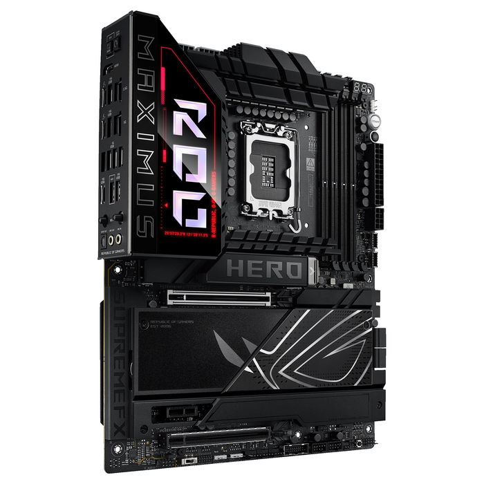 ASUS ROG MAXIMUS Z890 HERO Placa Base ATX Intel Z890 LGA 1851 para Procesadores Intel Core Ultra Series 2 con Soporte DDR5 ASUS ROG MAXIMUS Z890 HERO Placa Base ATX Intel Z890 LGA 1851 para Procesadores Intel Core Ultra Series 2 con Soporte DDR5