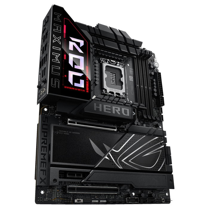 ASUS ROG MAXIMUS Z890 HERO Placa Base ATX Intel Z890 LGA 1851 para Procesadores Intel Core Ultra Series 2 con Soporte DDR5 ASUS ROG MAXIMUS Z890 HERO Placa Base ATX Intel Z890 LGA 1851 para Procesadores Intel Core Ultra Series 2 con Soporte DDR5