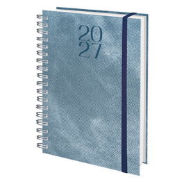 EDEUSTO Agenda Anual 2027 Lovere Wire-O tapa dura azul