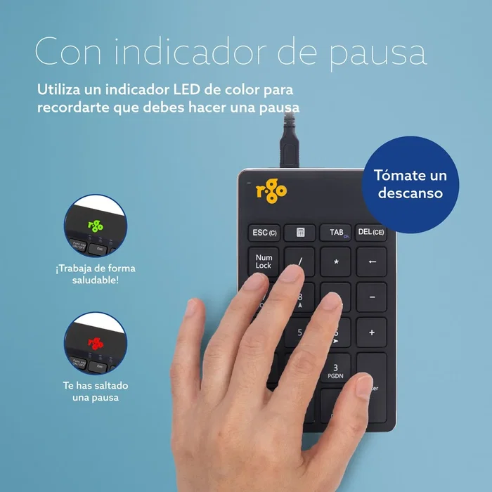 R go tools Teclado numérico RGOCONMWDBL Negro