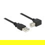 DeLOCK Cable USB 2.0 A a B Macho/Macho 1m Negro, Ref. USB 2.0 Typ-A -> Typ-B Steckewr gewinkelt