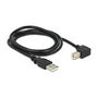 DeLOCK Cable USB 2.0 A a B Macho/Macho 1m Negro, Ref. USB 2.0 Typ-A -> Typ-B Steckewr gewinkelt