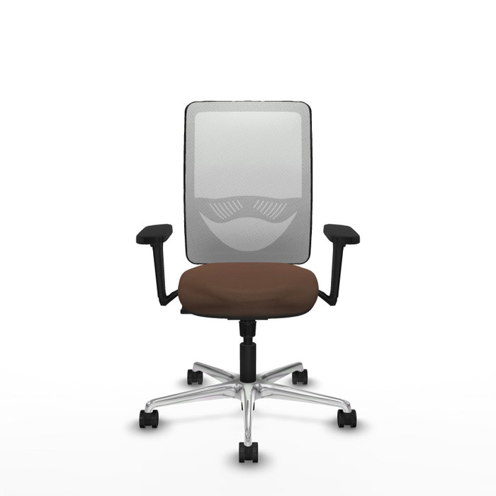 PIQUERAS Y CRESPO Silla de oficina Zulema con Mecanismo Sincro, Marrón y Blanco PIQUERAS Y CRESPO Silla de oficina Zulema con Mecanismo Sincro, Marrón y Blanco