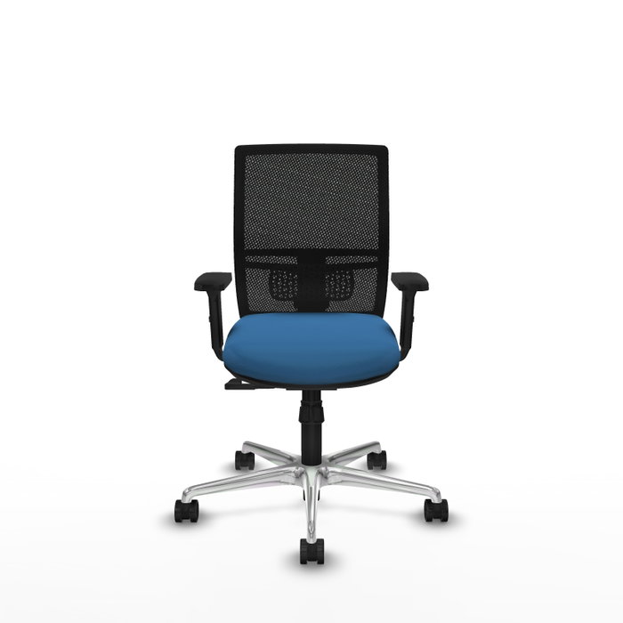 PIQUERAS Y CRESPO Silla de oficina Yunquera con mecanismo Sincro, Azul claro y Negro PIQUERAS Y CRESPO Silla de oficina Yunquera con mecanismo Sincro, Azul claro y Negro