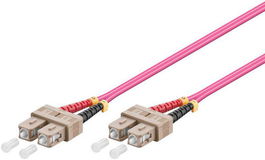 MicroConnect Cable de Fibra Óptica SC-SC Multimodo Dúplex OM4 (Erica Violeta) 10m