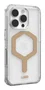 Urban Armor Gear Plyo Funda Compatible con MagSafe para Apple iPhone 16 Pro - Resistente a Impactos - 4.8m Protección Contra Caídas - Oro Transparente