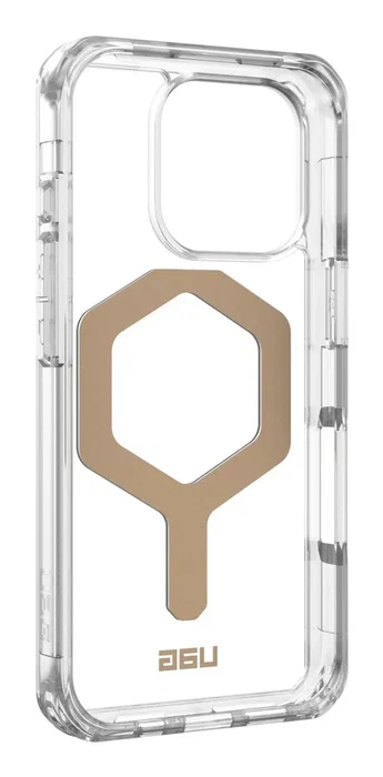 Urban Armor Gear Plyo Funda Compatible con MagSafe para Apple iPhone 16 Pro - Resistente a Impactos - 4.8m Protección Contra Caídas - Oro Transparente Urban Armor Gear Plyo Funda Compatible con MagSafe para Apple iPhone 16 Pro - Resistente a Impactos - 4.8m Protección Contra Caídas - Oro Transparente