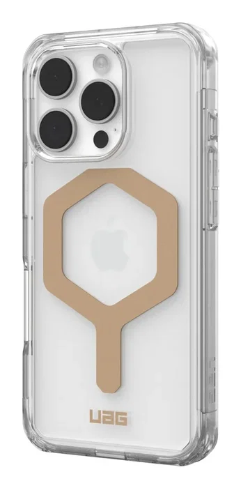 Urban Armor Gear Plyo Funda Compatible con MagSafe para Apple iPhone 16 Pro - Resistente a Impactos - 4.8m Protección Contra Caídas - Oro Transparente Urban Armor Gear Plyo Funda Compatible con MagSafe para Apple iPhone 16 Pro - Resistente a Impactos - 4.8m Protección Contra Caídas - Oro Transparente