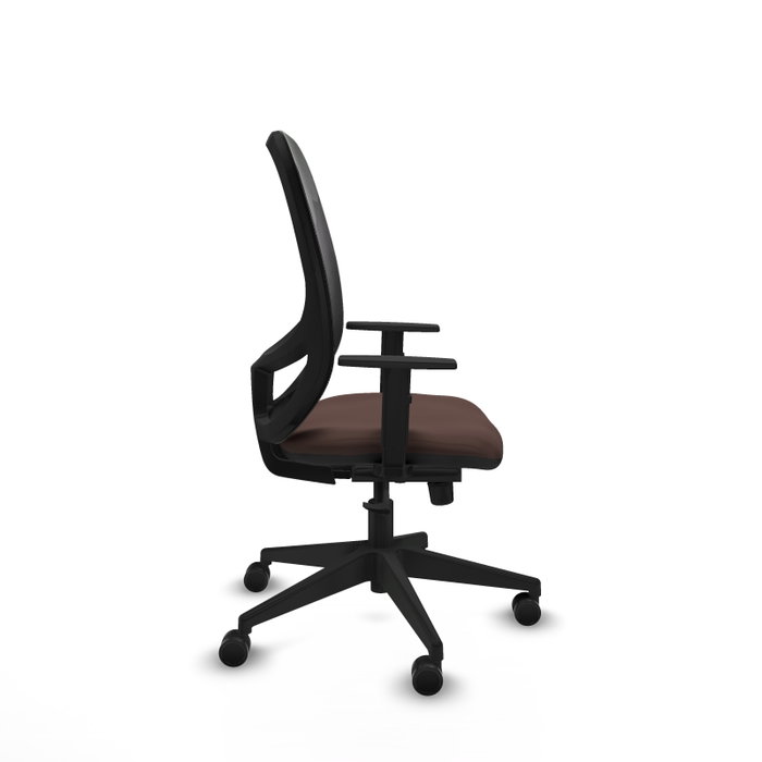 PIQUERAS Y CRESPO Silla de oficina Cilanco con mecanismo Sincro, Marrón oscuro y Negro PIQUERAS Y CRESPO Silla de oficina Cilanco con mecanismo Sincro, Marrón oscuro y Negro
