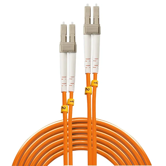 Lindy 46481 Cable de Fibra Óptica 2 m OM2 LC-LC Naranja - Cable InfiniBand, Multimodo Full Duplex