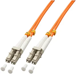 Lindy 46481 Cable de Fibra Óptica 2 m OM2 LC-LC Naranja - Cable InfiniBand, Multimodo Full Duplex