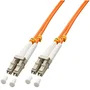 Lindy 46481 Cable de Fibra Óptica 2 m OM2 LC-LC Naranja - Cable InfiniBand, Multimodo Full Duplex