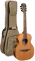 LAG Guitarra Acústica Escapade Nylon A/E- Natural Travel Clásica Electrocústica, Tapa Cedro Rojo Macizo, Acabado Satinado