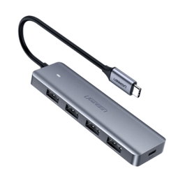 Ugreen Concentrador USB-C con 4 puertos USB 3.2 Gen 1, Gris